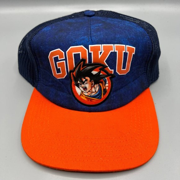 Dragon Ball Z Trucker Hat Bird Studios TOEI Funimation Goku Snap back Cap Men - Picture 1 of 7